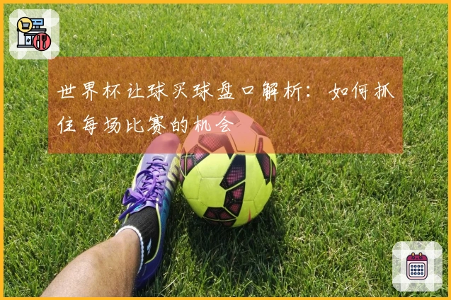 世界杯让球买球盘口解析：如何抓住每场比赛的机会